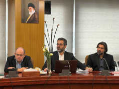 Dr. Gholam-Ali Haddad-Adel, President of the Saadi Foundation, met with Hossein Afshin, Vice President for Science, Technology and Knowledge-Based Economy.