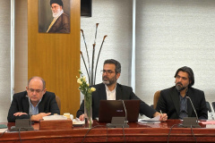 Dr. Gholam-Ali Haddad-Adel, President of the Saadi Foundation, met with Hossein Afshin, Vice President for Science, Technology and Knowledge-Based Economy.