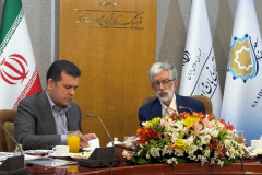 Dr. Gholam-Ali Haddad-Adel, President of the Saadi Foundation, met with Hossein Afshin, Vice President for Science, Technology and Knowledge-Based Economy.