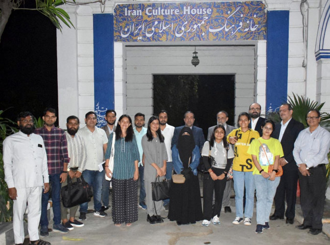 13 Ph.D. students of Persian language and literature from Indian universities left for Iran to attend refresher course in Saadi Foundation, Tehran, I.R. Iran