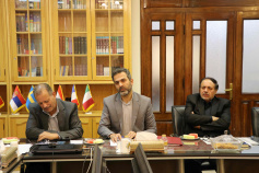 دیدار دکتر حداد عادل با رئیس دانشگاه بین المللی امام خمینی (ره)