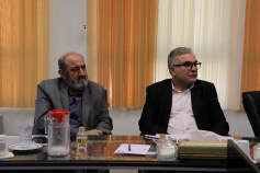 دیدار دکتر حداد عادل با رئیس دانشگاه بین المللی امام خمینی (ره)