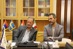 دیدار دکتر حداد عادل با رئیس دانشگاه بین المللی امام خمینی (ره)