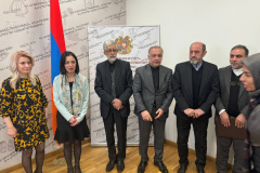 سفر جناب آقای دکتر حداد عادل، رئیس بنیاد سعدی و هیات همراه به جمهوری ارمنستان