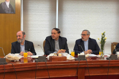 دیدارحسین افشین، معاون علمی، فناوری و اقتصاد دانش بنیان رئیس جمهور با دکتر غلامعلی حدادعادل، رئیس بنیاد سعدی
