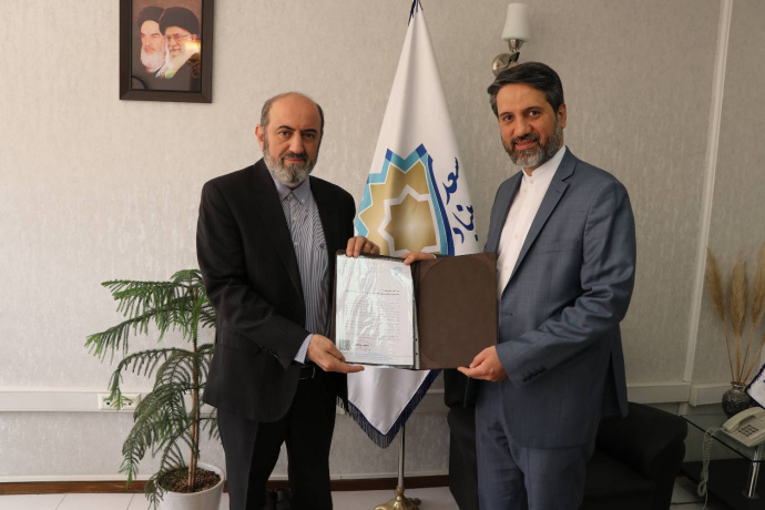 وابسته فرهنگی جدید ایران در آلماتی با معاون امور بین‌الملل بنیاد سعدی دیدار کرد