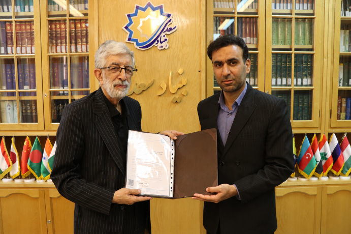 رایزن فرهنگی جدید ایران در بنگلادش با رئیس بنیاد سعدی دیدار کرد