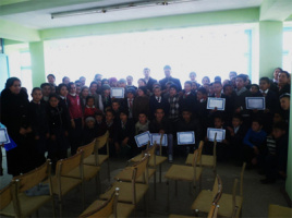 پایان دوره آموزش الفبای فارسی در شهرستان اشت تاجیکستان