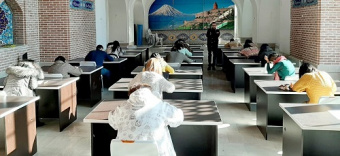 ‌برگزاری آزمون پایان دوره کلاس‌های آموزش زبان فارسی در ارمنستان