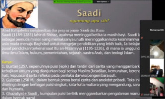 نشست«سعدی و ادبیات فارسی: نقشی برای بشریت»