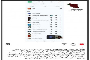 برگزاری «نخستین دوره آموزش وبیناری زبان فارسی» برای فارسی‌آموزان اقلیم کردستان