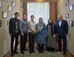 دیدار نماینده بنیاد سعدی با استادان زبان فارسی دانشگاه دولتی قرقیزستان