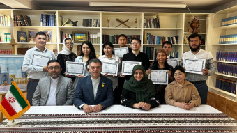 اختتامیه دوره آموزش زبان فارسی در قزاقستان برگزار شد