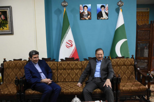 مدیرعامل بنیاد ملی کتاب پاکستان با نماینده بنیاد سعدی در راولپندی دیدار کرد