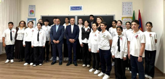 افتتاح کلاس زبان فارسی در مدرسه دولتی شماره ۳۴ ایروان