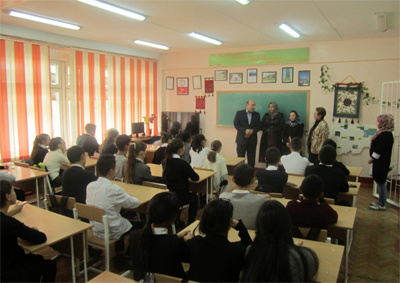 افتتاح اتاق زبان فارسی در مدرسه 28 بیشکک