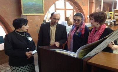 برگزاری کلاس های زبان فارسی در یکی از کتابخانه های ارمنستان