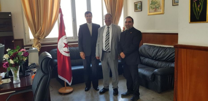 دیدار رایزن فرهنگی ایران با رئیس دانشکده علوم انسانی دانشگاه المنار تونس