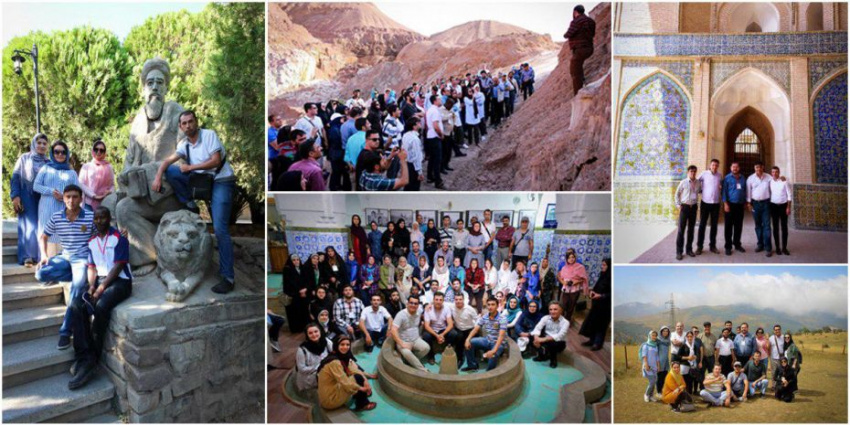 بازدید اساتید خارجی زبان فارسی از جاذبه‌های گردشگری استان سمنان