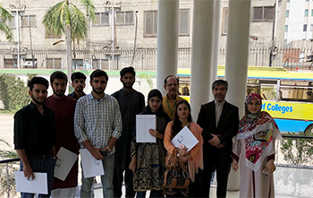 بازدید "دانشجویان دانشگاه یو.سی.پی لاهور" از خانه فرهنگ ایران