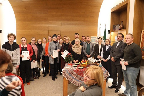 اعطای مدرک دیپلم دوره فراگیران زبان فارسی در سارایوو