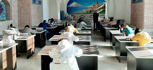 ‌برگزاری آزمون پایان دوره کلاس‌های آموزش زبان فارسی در ارمنستان