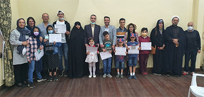 اعطای گواهی آموزشی فارسی آموزان در شهر ژوهانسبورگ آفریقای جنوبی