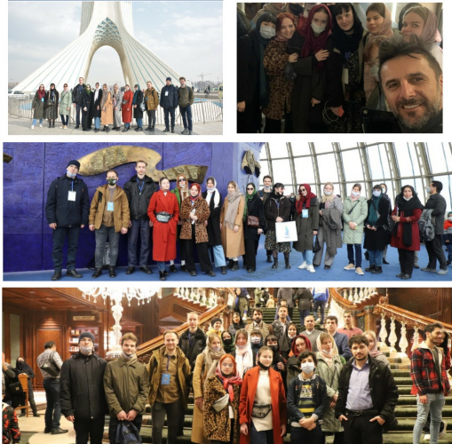 شعرخوانی فارسی آموزان روس بر فراز مرتفع‌ترین برج ایران+گزارش تصویری