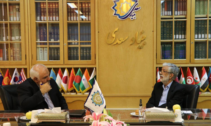 سفیر جدید ایران در هند با رئیس بنیاد سعدی دیدار کرد