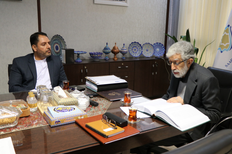 وابسته فرهنگی جدید ایران در حیدر آباد پاکستان با رئیس بنیاد سعدی دیدار کرد